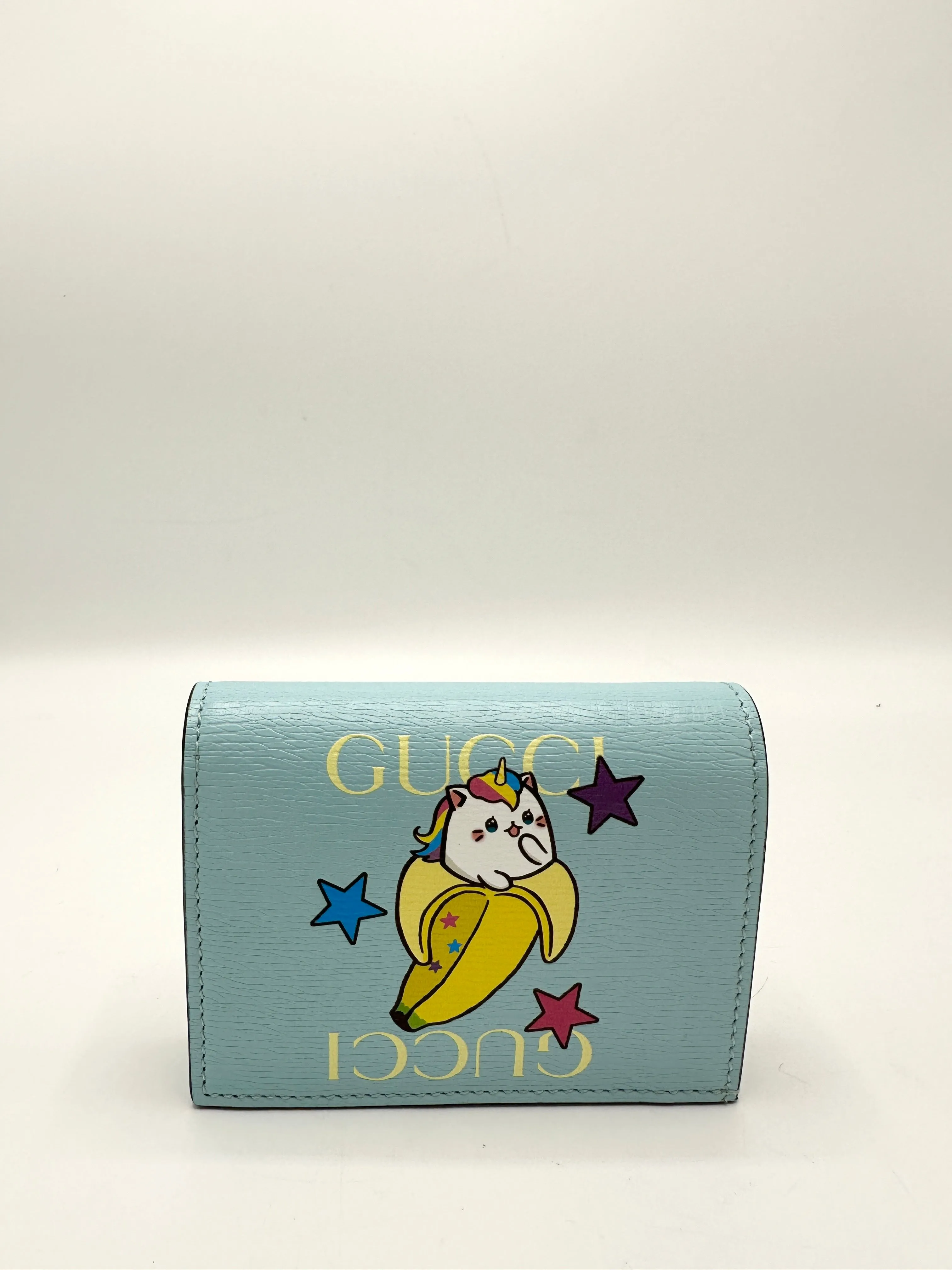 Blue Kittycorn Compact Wallet
