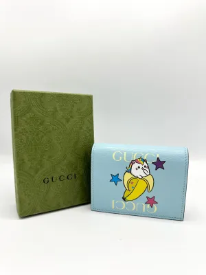 Blue Kittycorn Compact Wallet