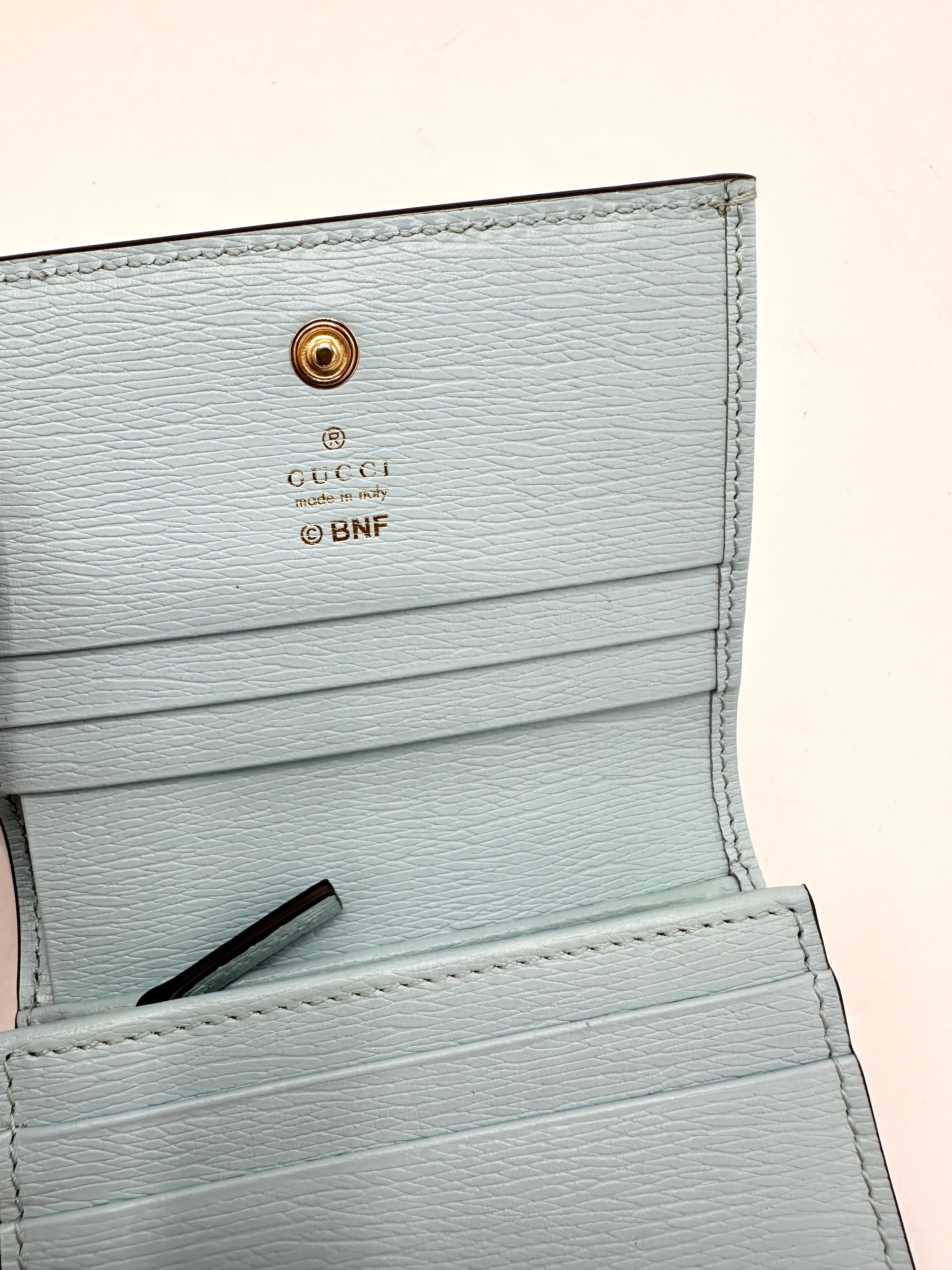Blue Kittycorn Compact Wallet