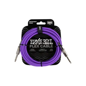 Erine Ball Flex Instrument Cable Straight/Straight 10ft - Purple