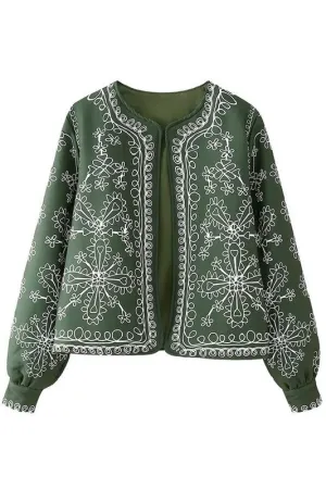 Floral Scroll Hunter Jacket