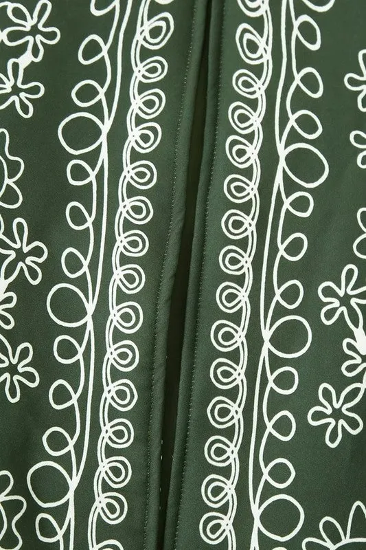 Floral Scroll Hunter Jacket