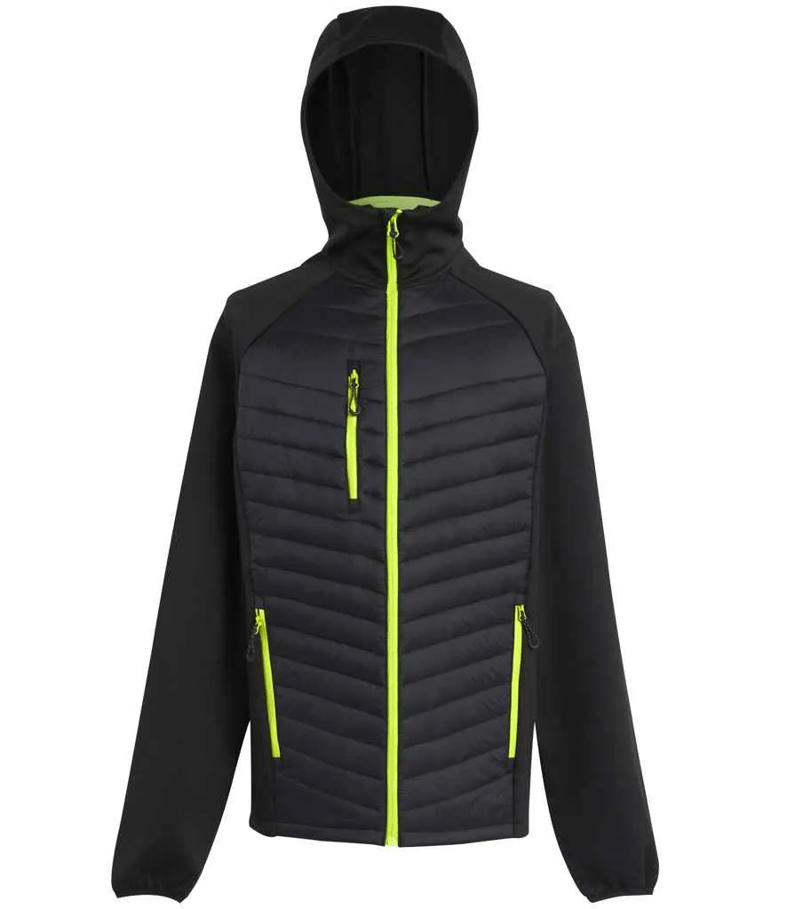 Regatta Navigate Hybrid Jacket | Black/Lime Green