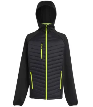 Regatta Navigate Hybrid Jacket | Black/Lime Green