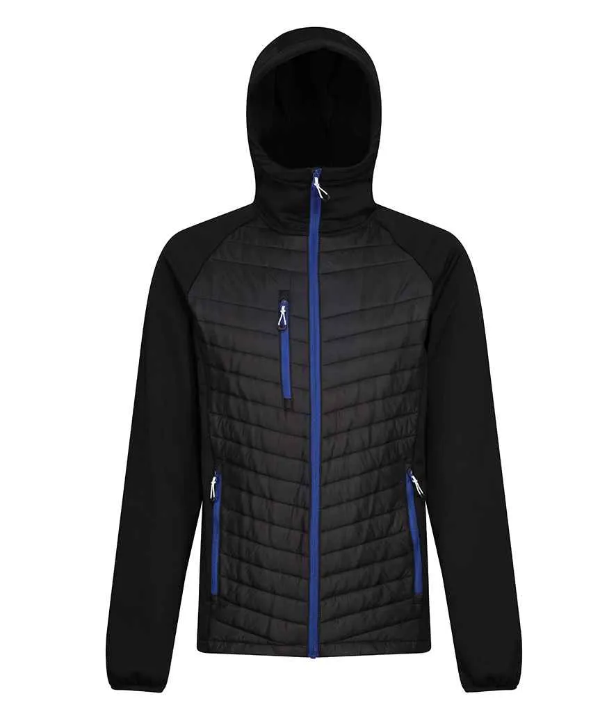 Regatta Navigate Hybrid Jacket | Black/New Royal Blue