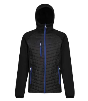 Regatta Navigate Hybrid Jacket | Black/New Royal Blue