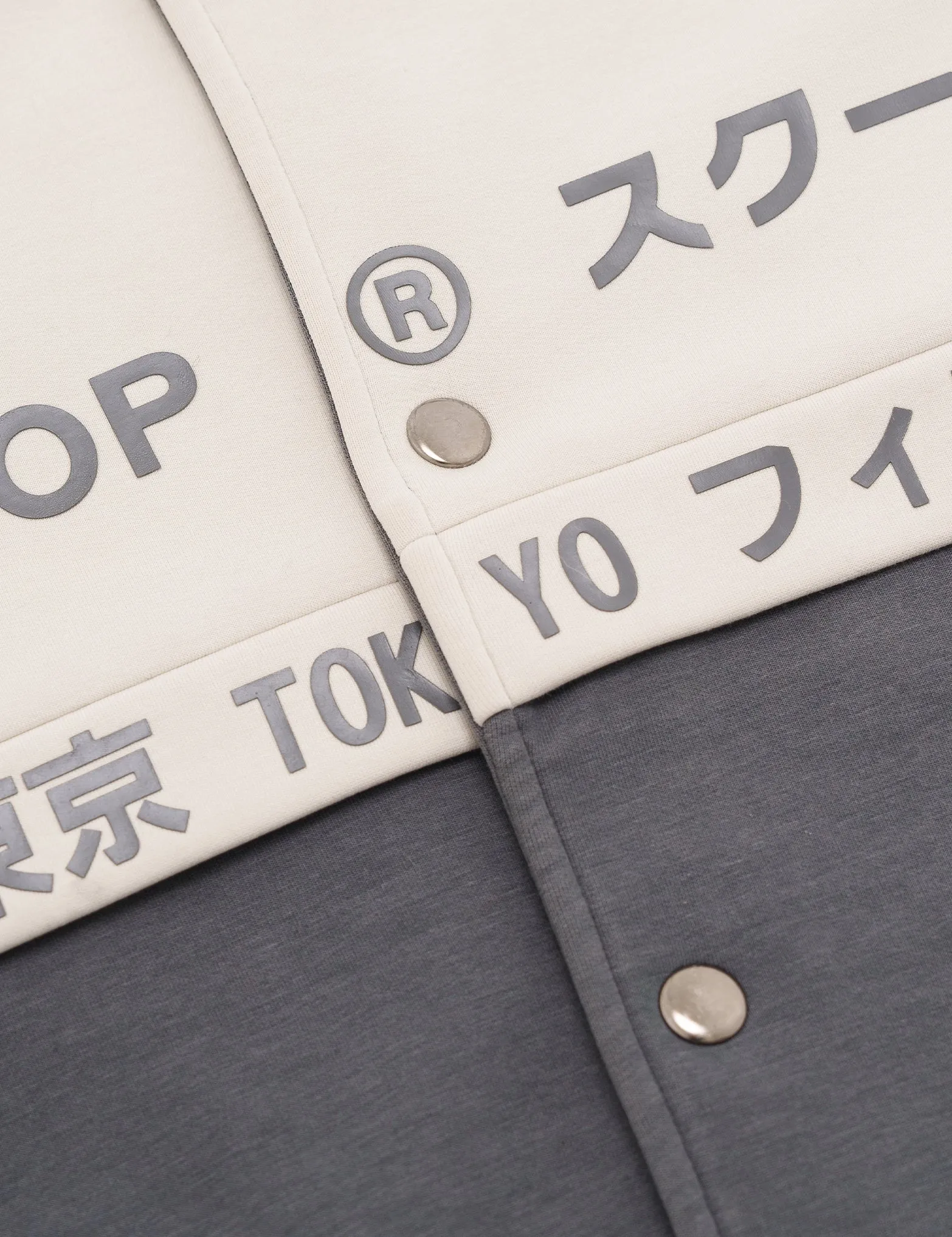 SKOOP® Ryuu Varsity Jacket Warm Cement