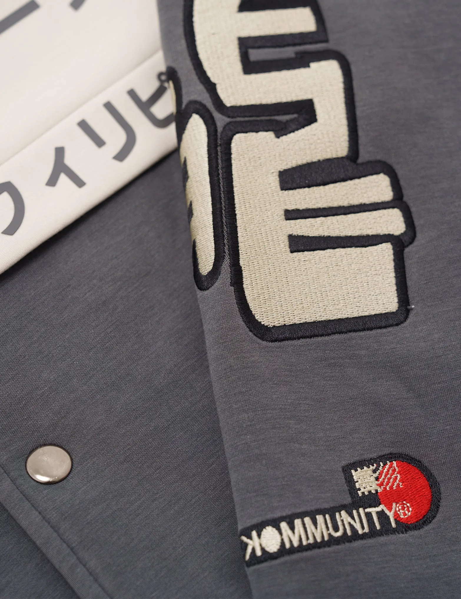 SKOOP® Ryuu Varsity Jacket Warm Cement