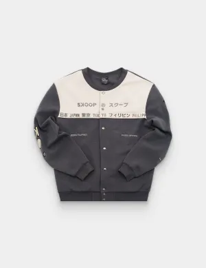 SKOOP® Ryuu Varsity Jacket Warm Cement