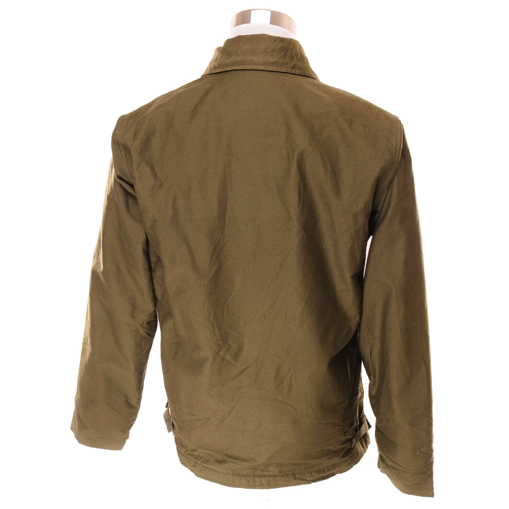 VINTAGE USN US NAVY A-2 A2 DECK JACKET COLD WEATHER 1981 SIZE MEDIUM (38-40)